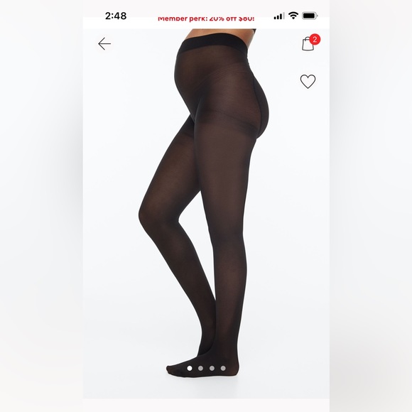 H&M black maternity tights - Picture 3 of 3